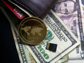 Is Cryptocurrency Really the Way to Build Wealth? Wallet with money and gold bitcoin. #money #bitcoin #cryptocurrency #wealth #beverlyhills #beverlyhillsmagazine #investing #invest #investment