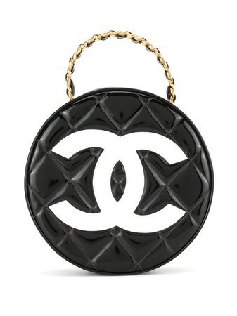 beverly hills magazine 1995 chain vanity round handbag