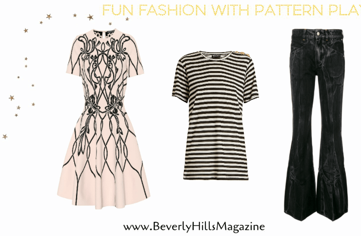 Fun Fashion With Pattern Play. BUY NOW!!! #fashion #style #shop #shopping #clothing #beverlyhills #shop #clothes #shopping #beverlyhillsmagazine #bevhillsmag #dress #styles #instyle #dresses #shop #clothes #shopping #shoes #handbags