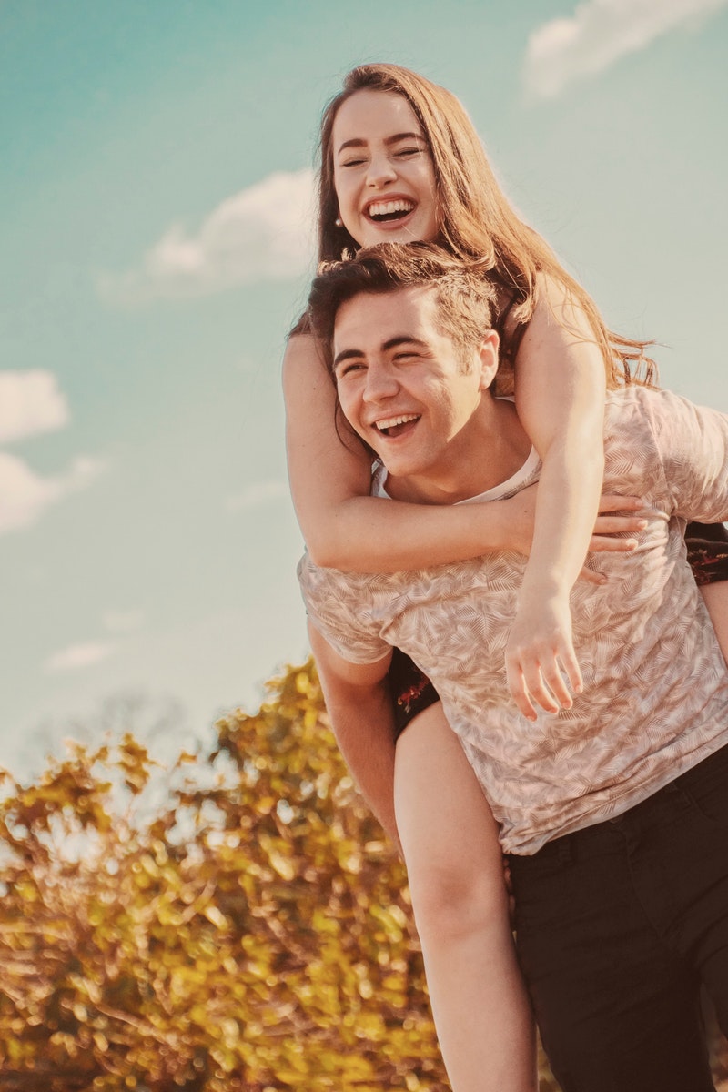 Young Happy Couple Smiling