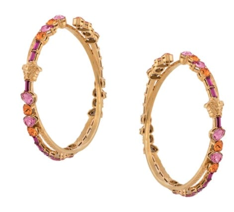 Beverly hills magazine Greca hoop earrings