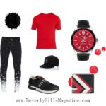 Black & Red Man Style- #bevhillsmag #BevHillsMag #beverlyhillsmagazine #fashion #style #newstyles #fashionblog #shop #shopping #clothes #fashionworld #fashionmagazine #instyle #stylemagazine