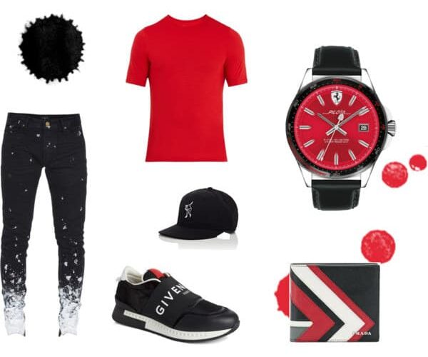 Black & Red Man Style- #bevhillsmag #BevHillsMag #beverlyhillsmagazine #fashion #style #newstyles #fashionblog #shop #shopping #clothes #fashionworld #fashionmagazine #instyle #stylemagazine