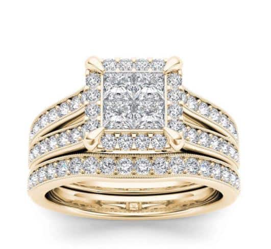 Gold Diamond Bridal Ring. BUY NOW!!! #beverlyhills #beverlyhillsmagazine #bevhillsmag #shop #shopping #jewelry