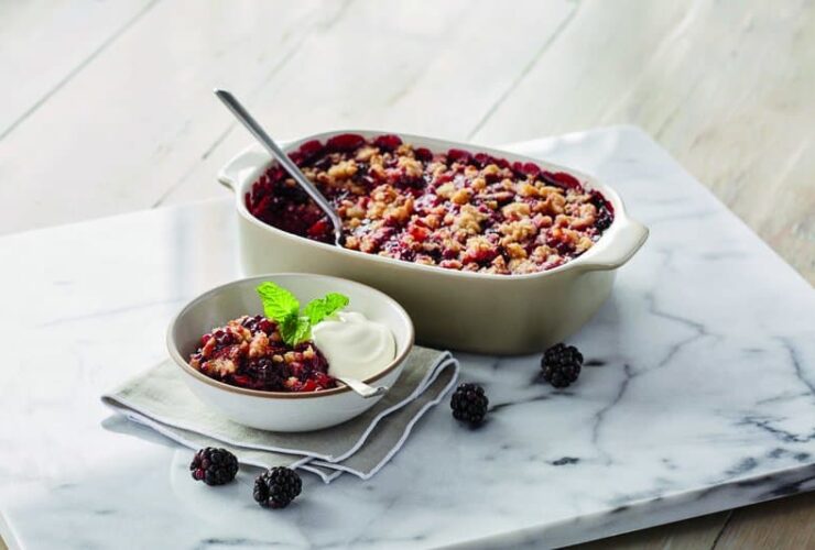 #Royal Recipes by Carolyn Robb: Apple & Blackberry Crumble #recipe #crumble #cake #recipes #food #cook #cooking #beverlyhills #beverlyhillsmagazine #carolynrobb #celebritychef #chef