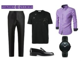 Cool Men's Style With Purple. SHOP NOW!!! #BevHillsMag #beverlyhillsmagazine #fashion #style #shopping #styleformen
