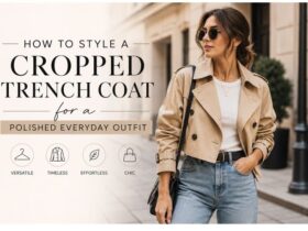 How to Style a Cropped Trench Coat for a Polished Everyday Outfit #CroppedTrenchCoat, #EverydayStyle, #FashionTrends, #ChicStyle, #CapsuleWardrobe, #StreetStyleFashion, #ModernFashion, #WomenStyle, #PolishedLook, #StyleInspiration