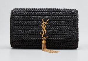 Saint Laurent kate-raffia-tassel-clutch #SaintLaurent #YSL #fashion #clutch #shop #style #bag #handbag #designerbags #bevhillsmag #beverlyhillsmagazine #beverlyhills