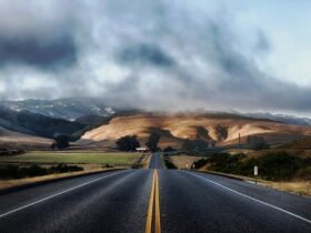 Long Road In The Midst of California Sky