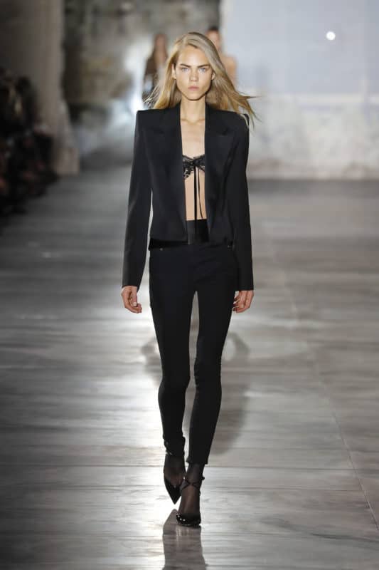 Models Strut Through Fashion Week With Saint Laurent - PurseBlog