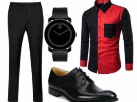 Black & Red Style For Men